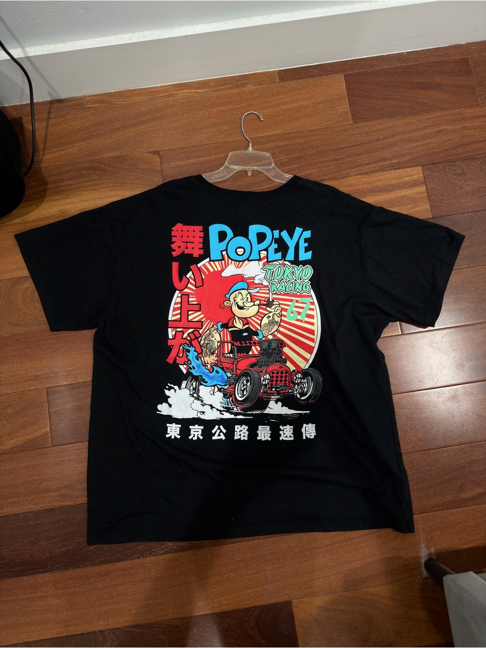 Tokyo Racing Black Graphic Kids T‑Shirt